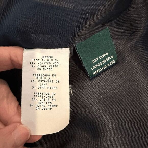 Ralph Lauren Wool Admiral Captain Blazer Navy Blue w/Gold Double Breasted Size 6 - Picture 5 of 10